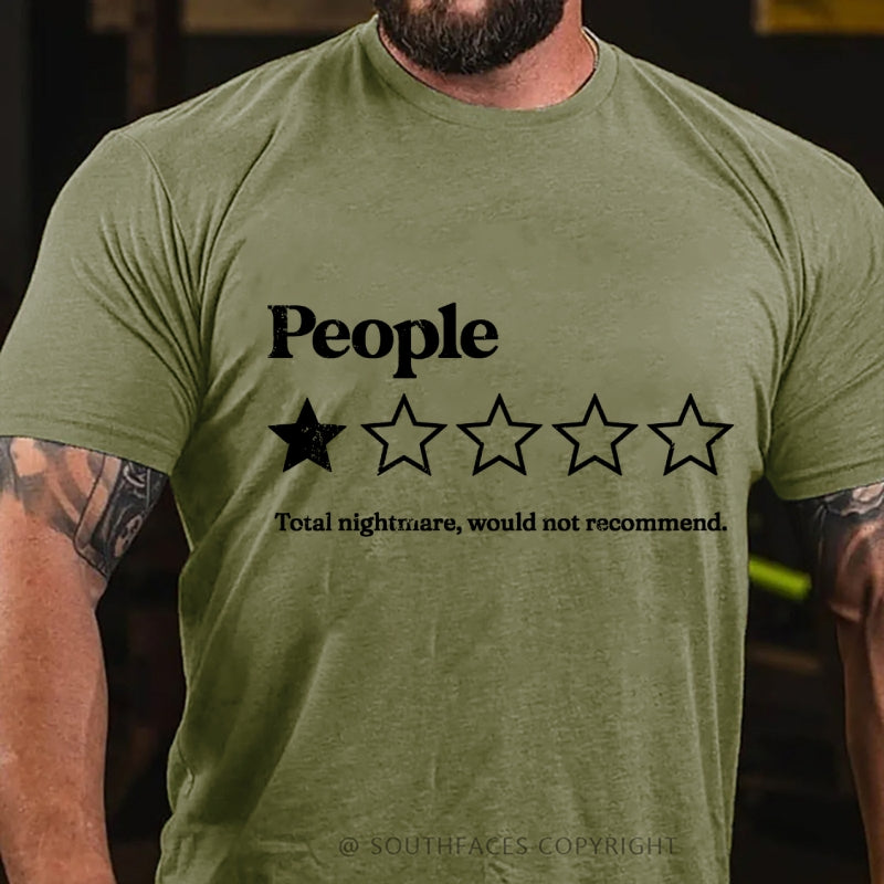 People One Star Review Funny T-Shirt