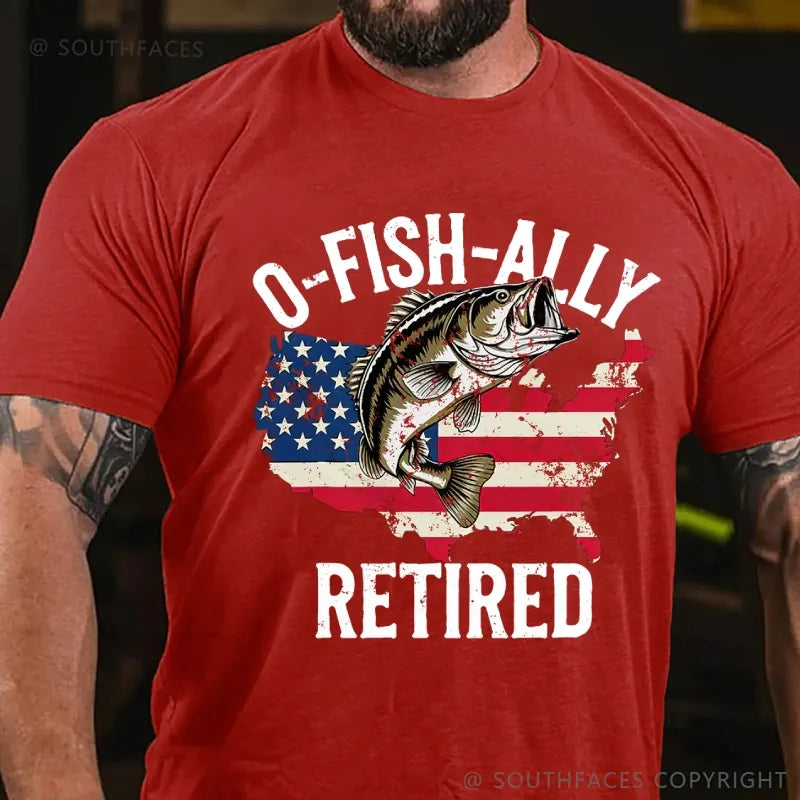 O'Fishally Retired Premium Fit Mens T-Shirt