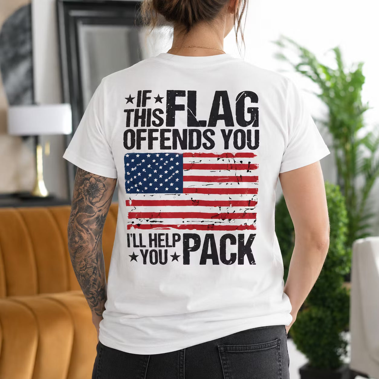 If This Flag Offends You I'll Help You Pack Gift Unisex T-shirt/Crewneck/Hoodie