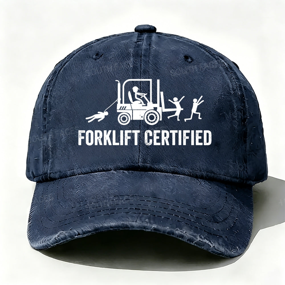 Funny Forklift Certified Baseball Cap
