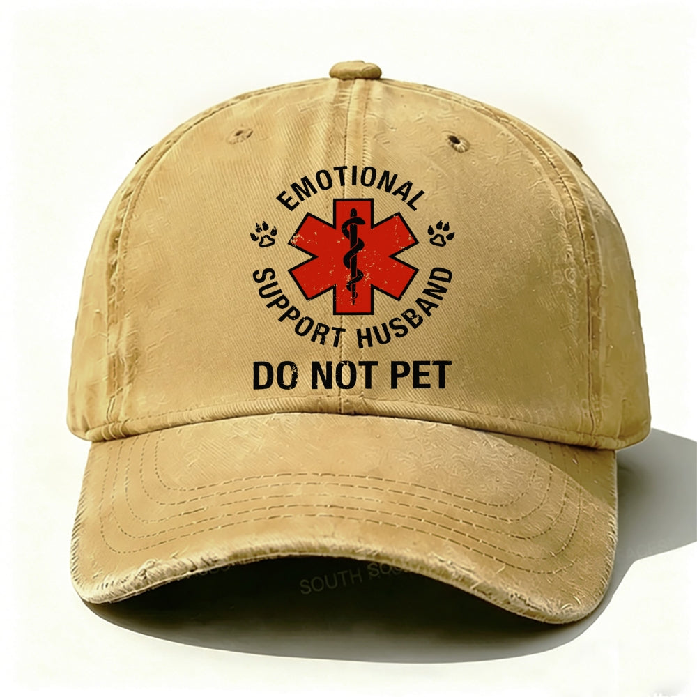 Emotional Support Husband Do Not Pet baseball cap