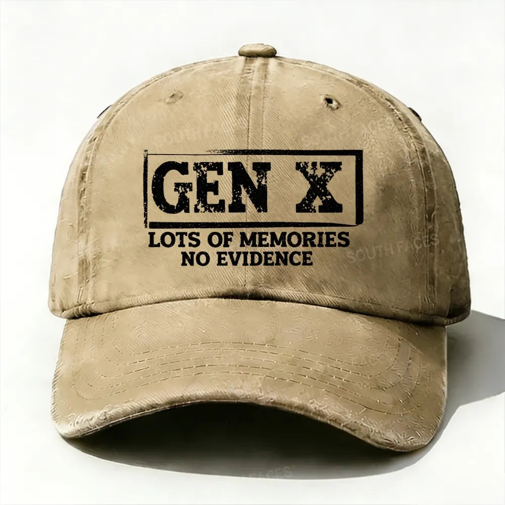 Gen X Lots Of Memories No Evidence Baseball Cap