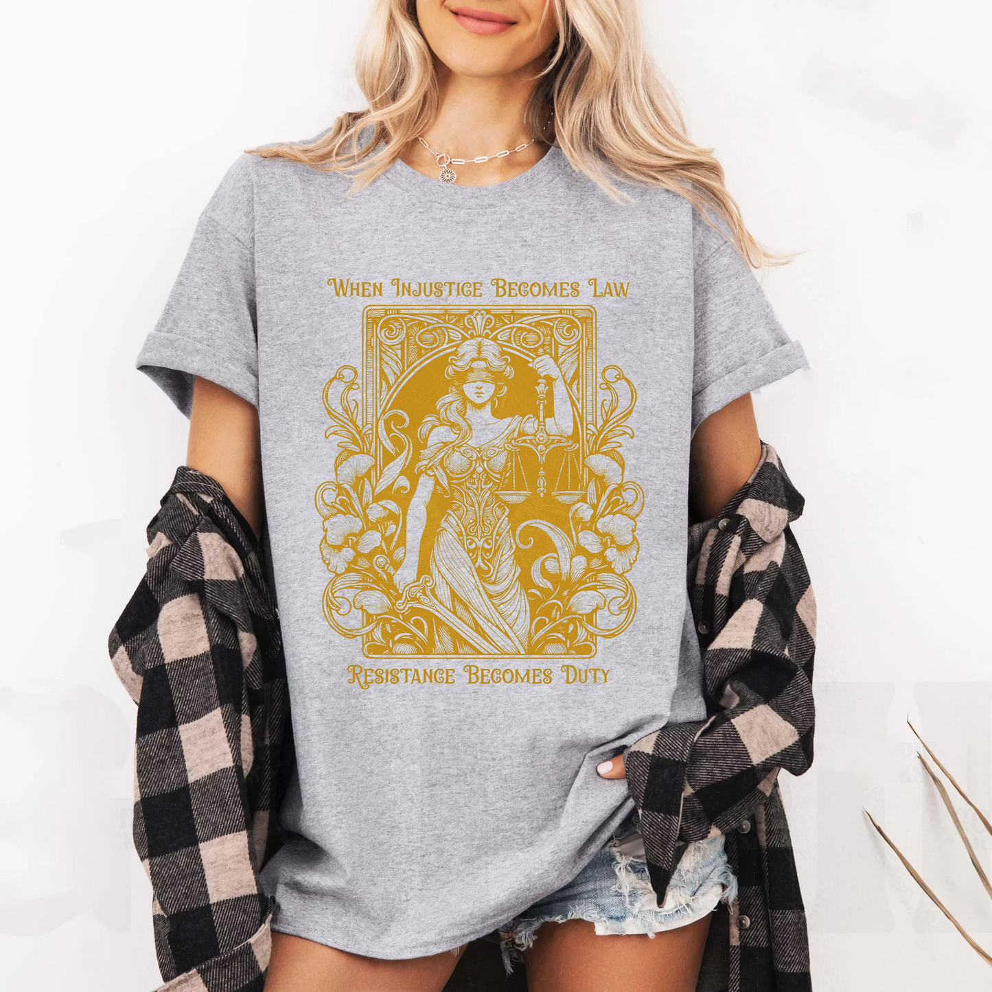 When Injustice Becomes Law Resistance Becomes Duty Unisex T-shirt/Crewneck/Hoodie