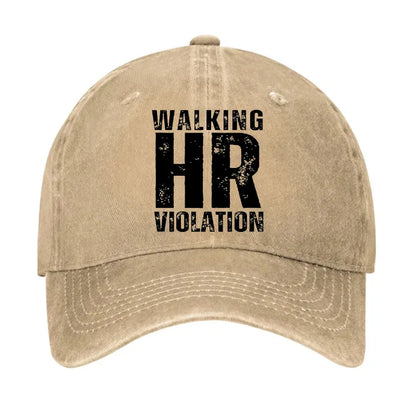 Funny Walking HR Violation Hat
