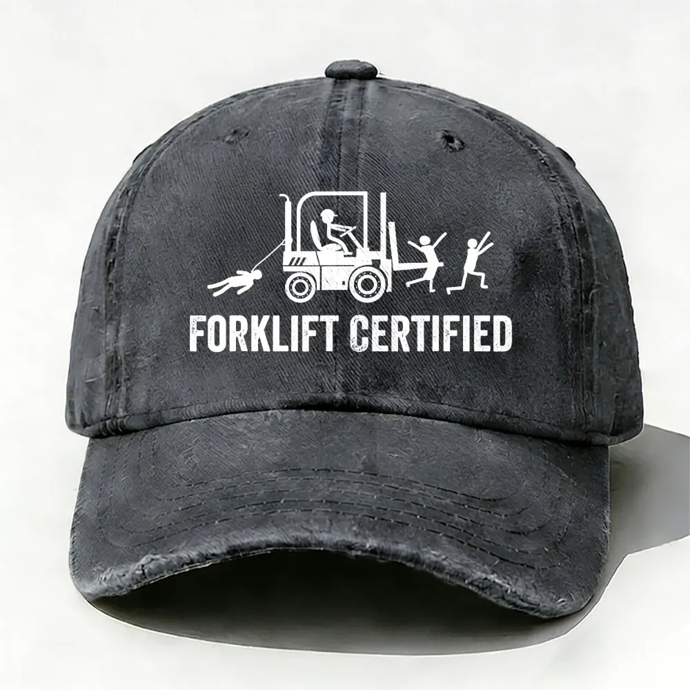 Funny Forklift Certified Baseball Cap