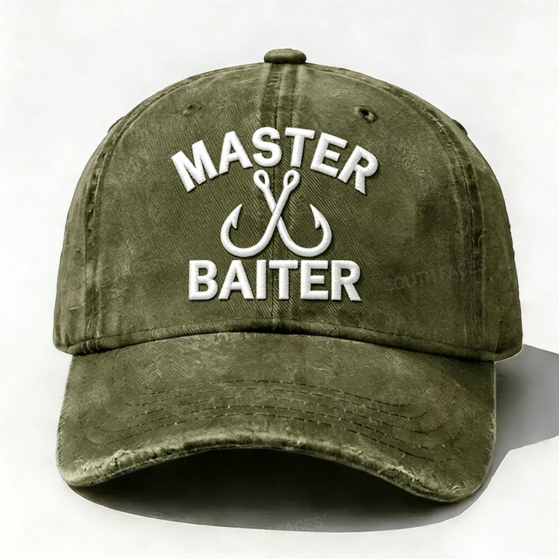 Embroidered¡°Master Baiter¡±Hat