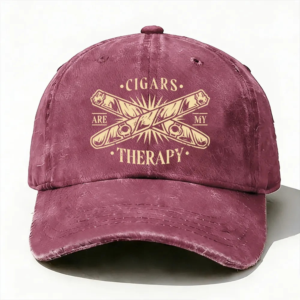 Cigars Are My Therapy Baseball Cap