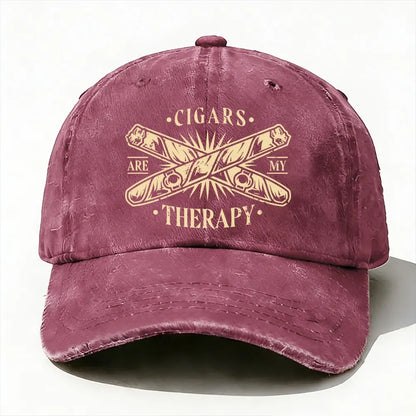 Cigars Are My Therapy Baseball Cap