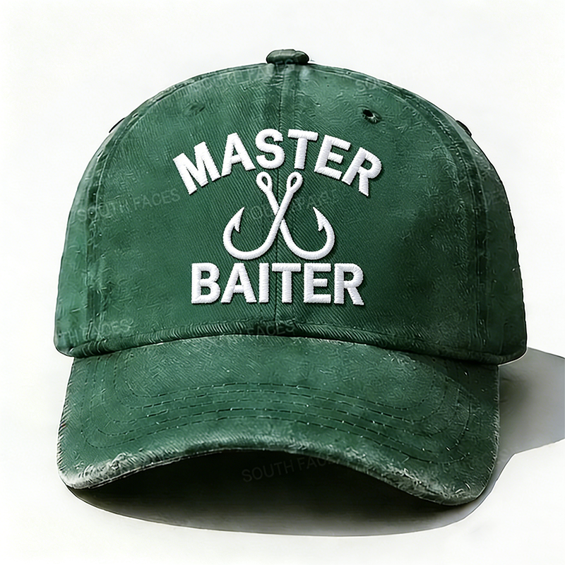Embroidered¡°Master Baiter¡±Hat