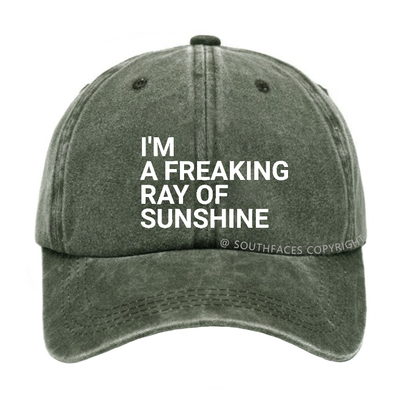 I'm A Freaking Ray Of Sunshine Joke Hat