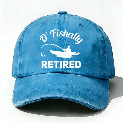 O'Fishally Retired Premium Fit Mens baseball cap