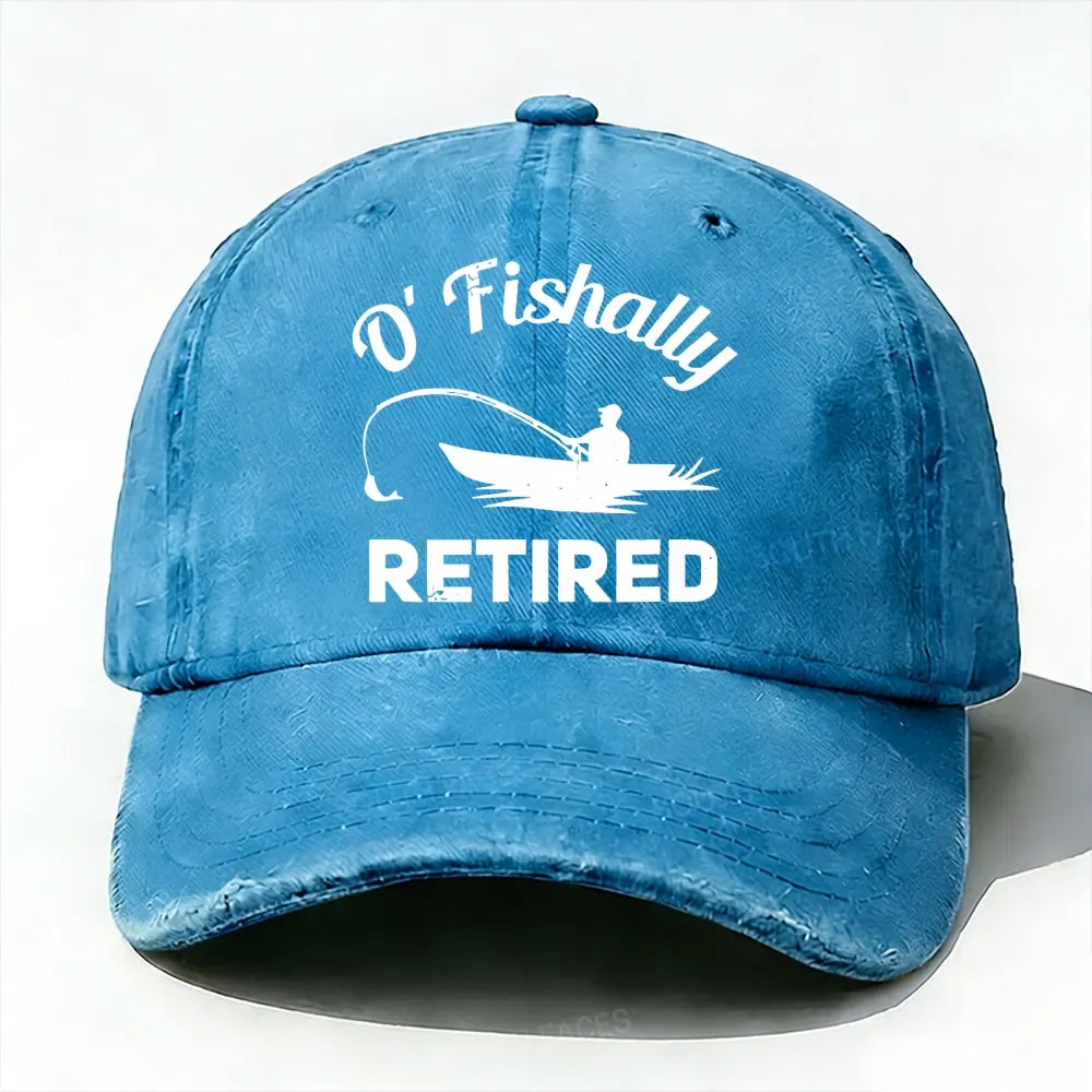 O'Fishally Retired Premium Fit Mens baseball cap