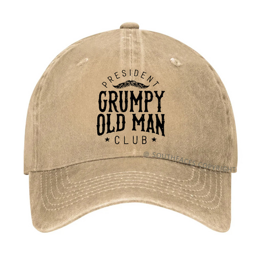 PRESIDENT GRUMPY OLD MAN CLUB Hat