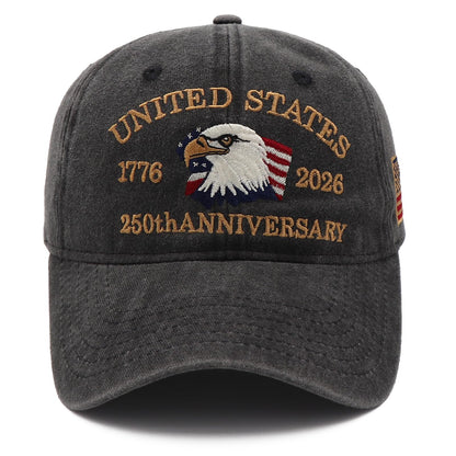 Personalized U.S. Bicentennial Commemorative Cap, Patriotic Embroidered Cap