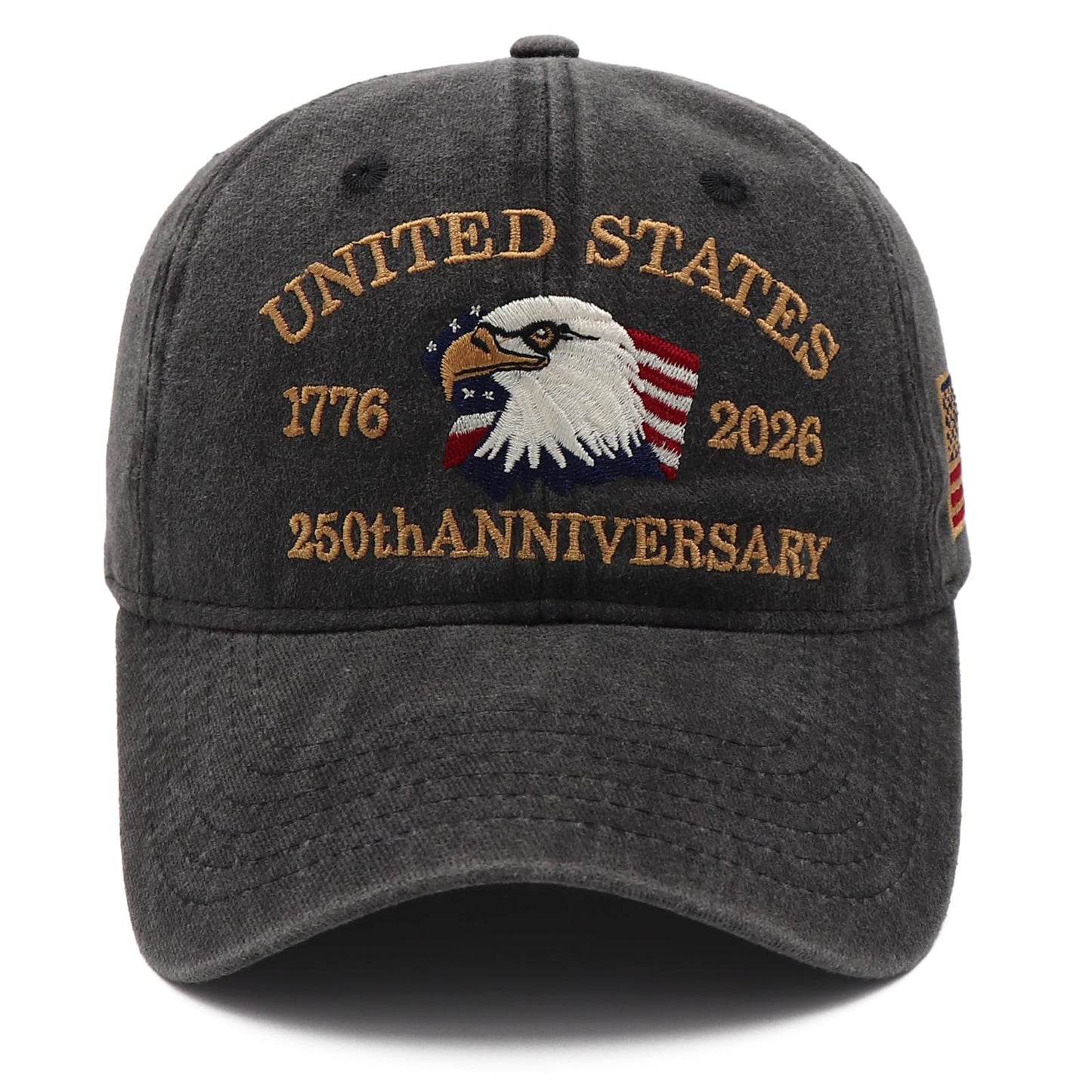 Personalized U.S. Bicentennial Commemorative Cap, Patriotic Embroidered Cap