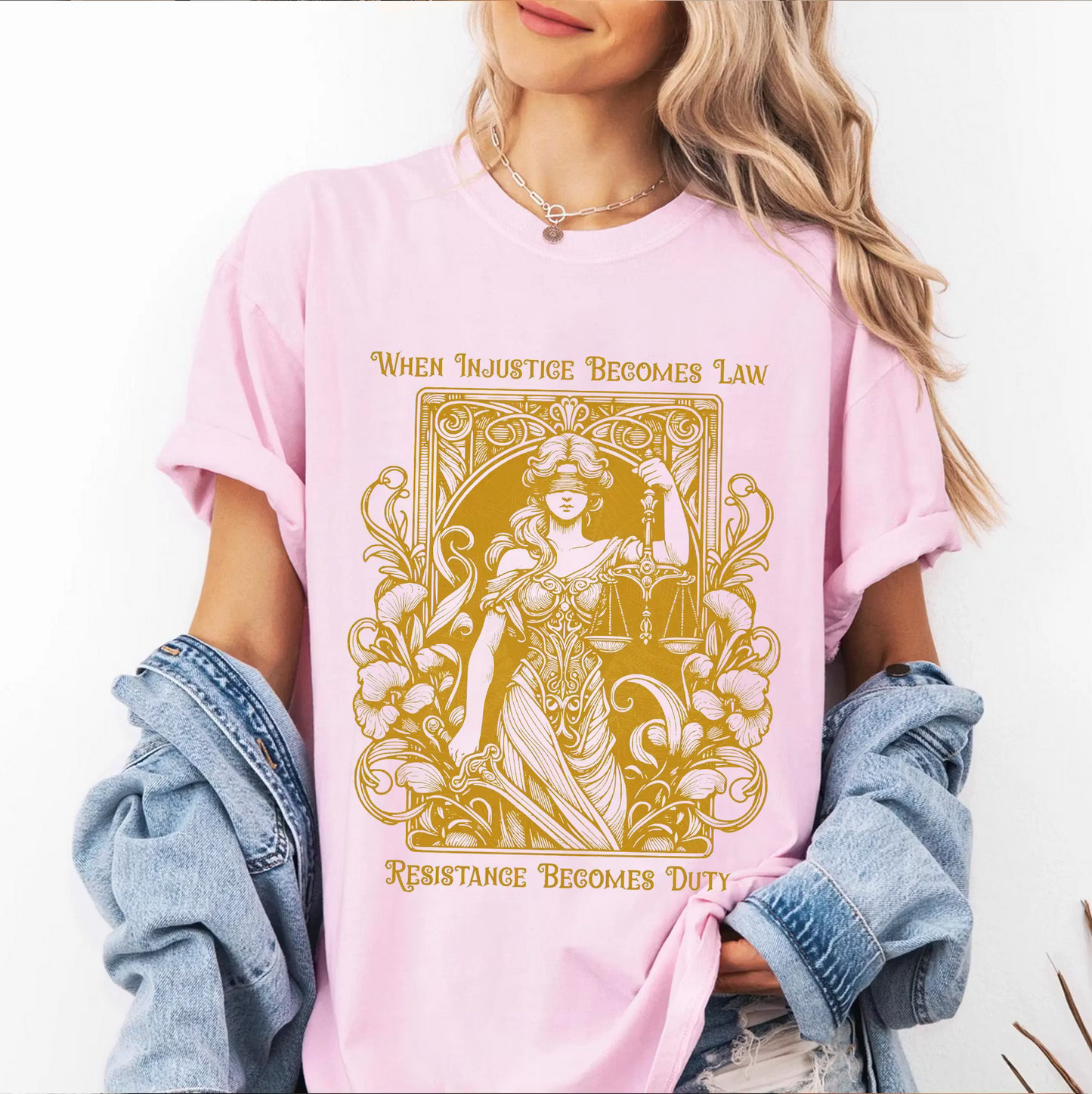 When Injustice Becomes Law Resistance Becomes Duty  Unisex T-shirt/Crewneck/Hoodie