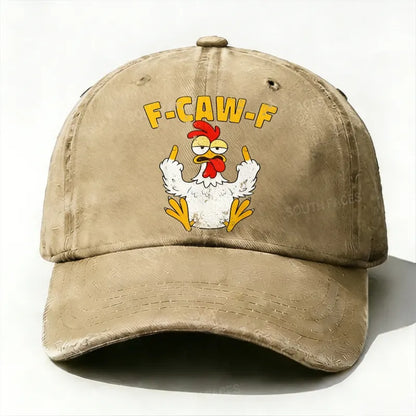 F-CAW-F Rooster Funny Baseball Hat