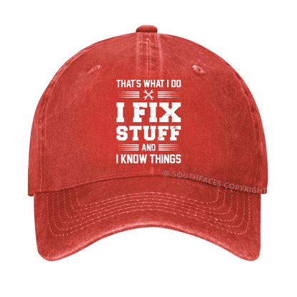 That's What I Do I Fix Stuff Men Hat