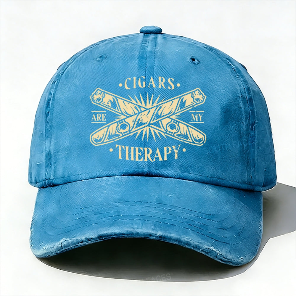 Cigars Are My Therapy Baseball Cap