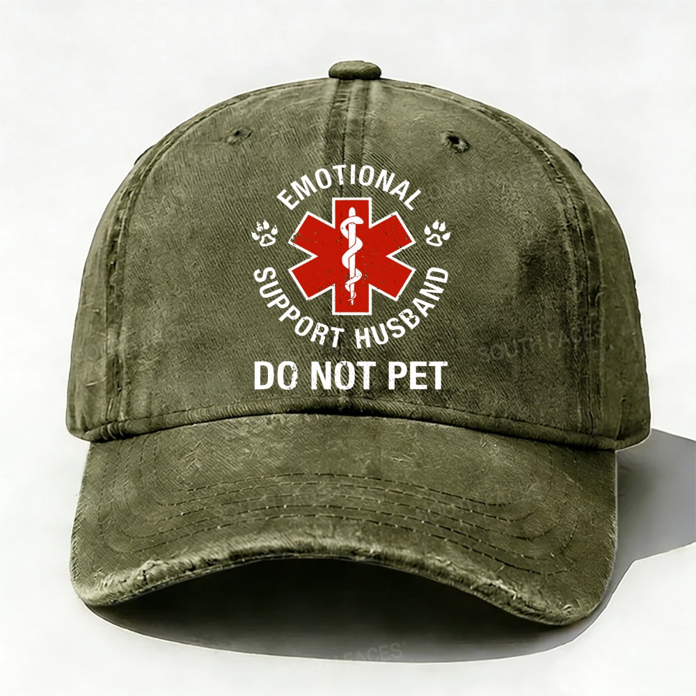 Emotional Support Husband Do Not Pet  baseball cap