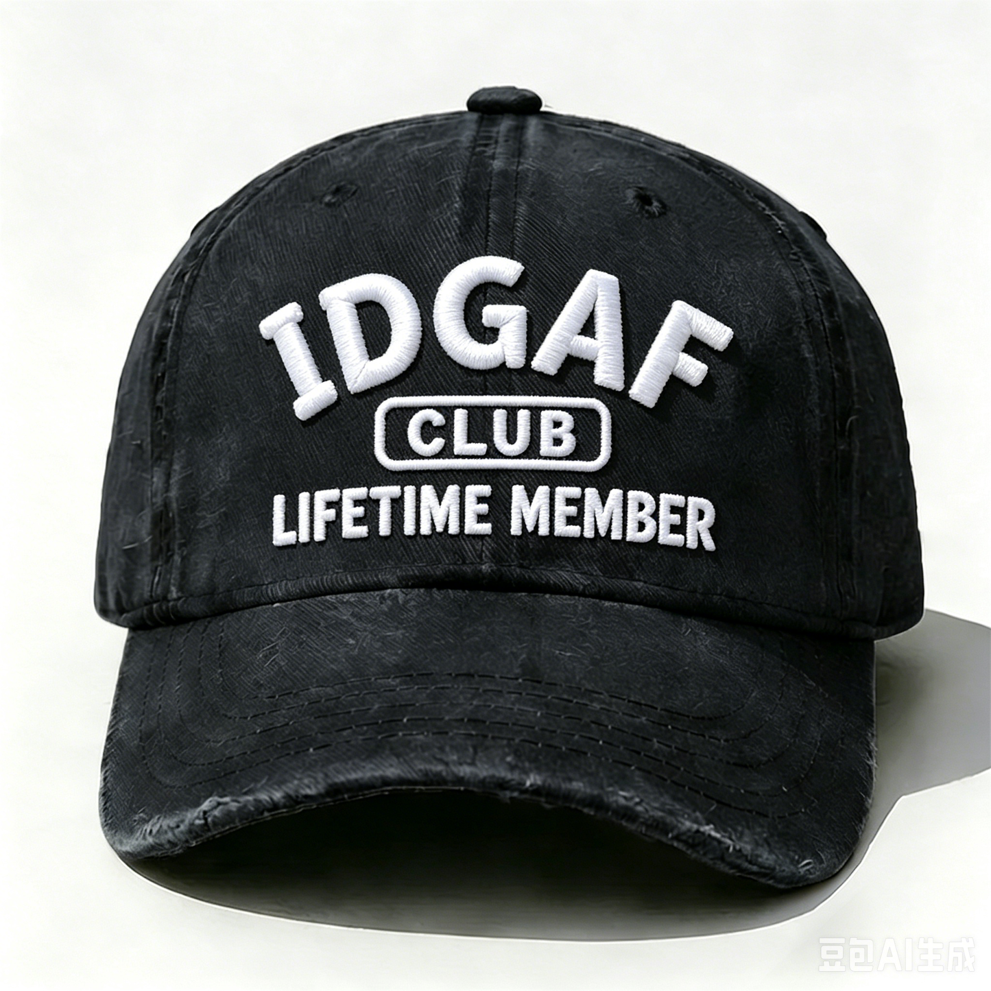 Embroidered  IDGAF Club Lifetime Member  Hat
