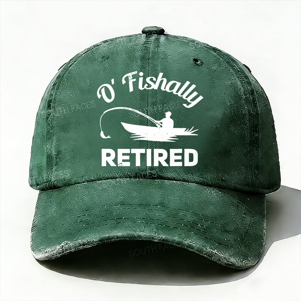 O'Fishally Retired Premium Fit Mens baseball cap