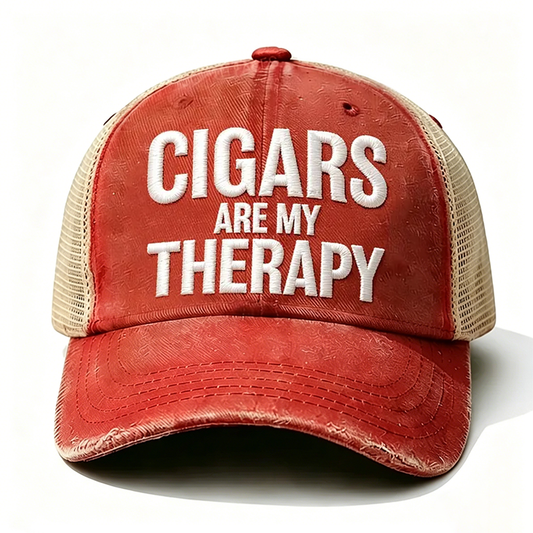Embroidered ¡° Cigars Are My Therapy ¡± Trucker Cap