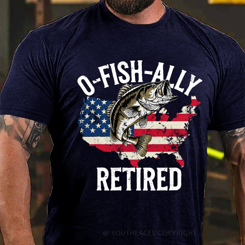 O'Fishally Retired Premium Fit Mens T-Shirt