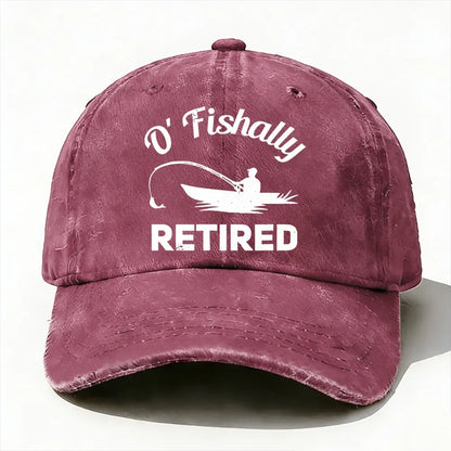 O'Fishally Retired Premium Fit Mens baseball cap