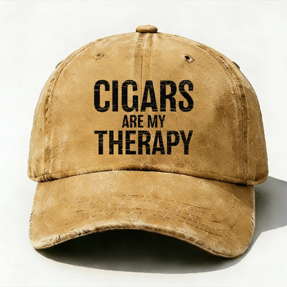 Cigars Are My Therapy baseball cap