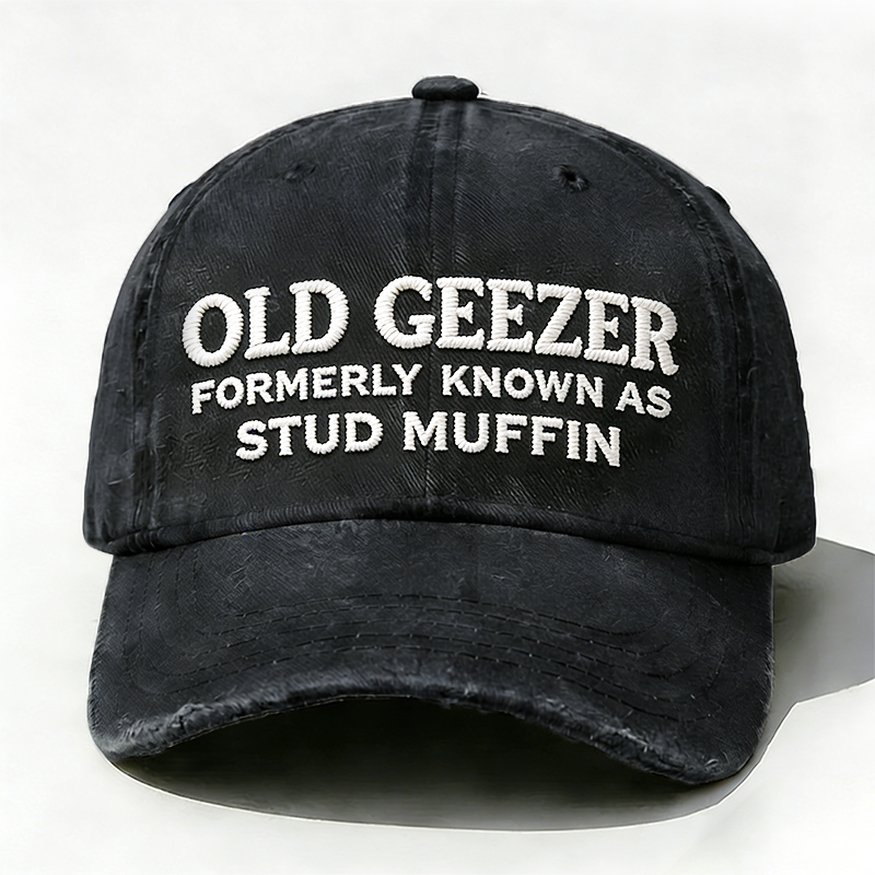 Personalized Old Geezer Formerly Known As Stud Muffin Custom Embroidery Hat