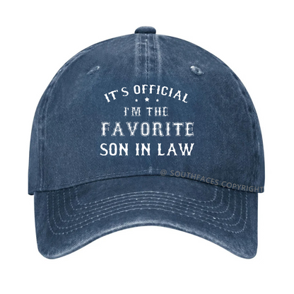 IT'S OFFICIAL I'M THE FAVORITE SON IN LAW Hat