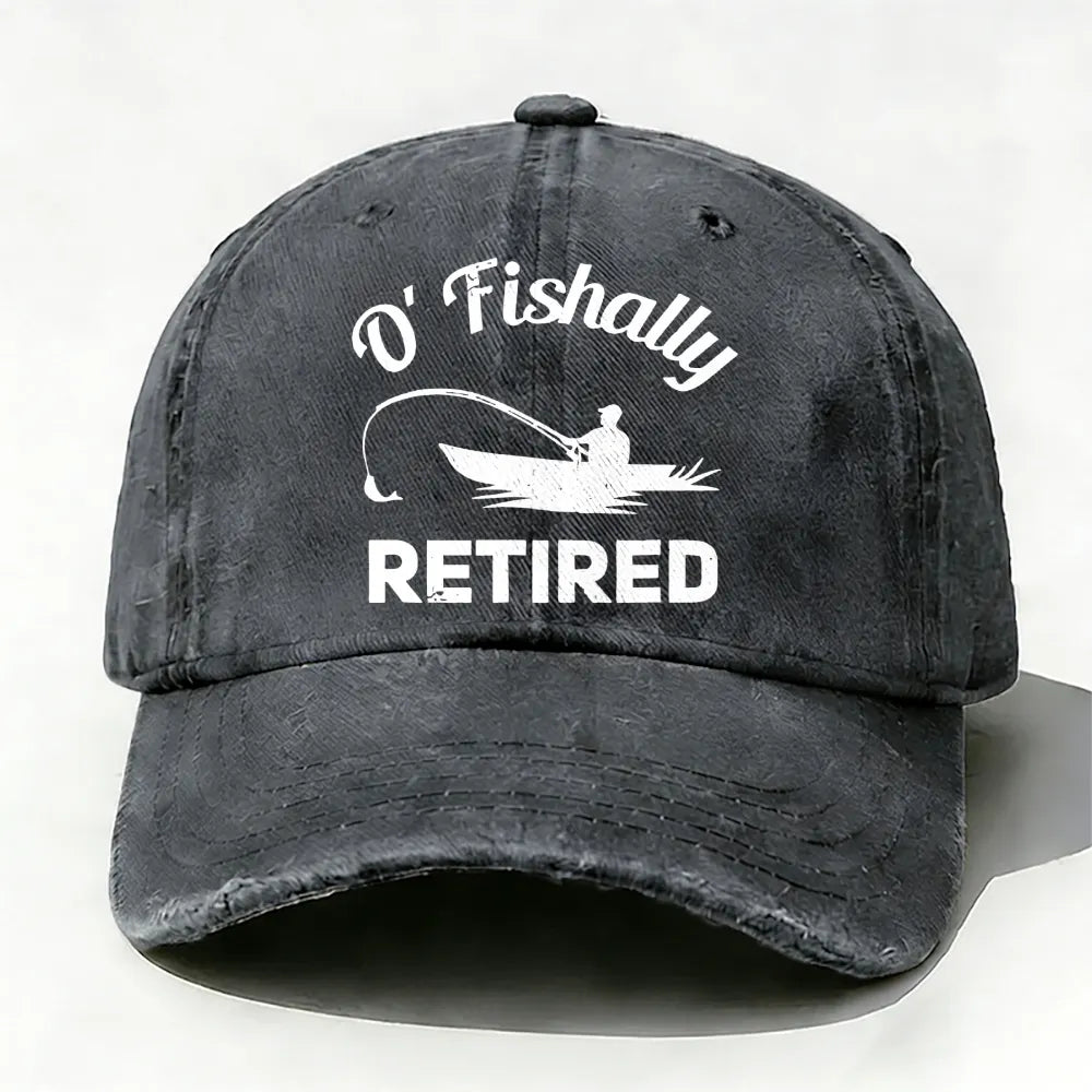 O'Fishally Retired Premium Fit Mens baseball cap