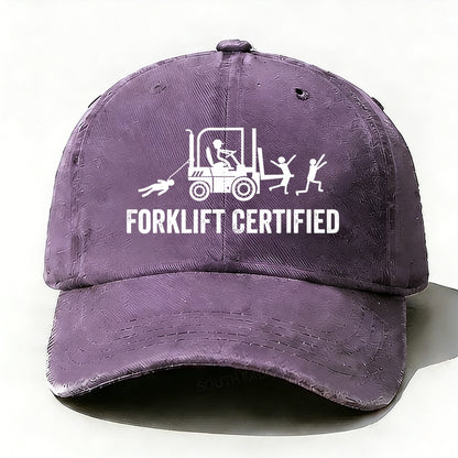 Funny Forklift Certified Baseball Cap