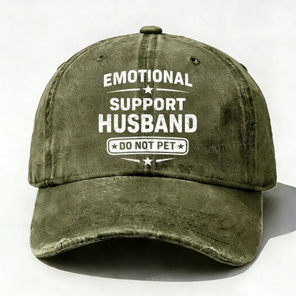Emotional Support Husband Do Not Pet  baseball cap