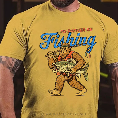 I'd Rather Be Fishing T-Shirt