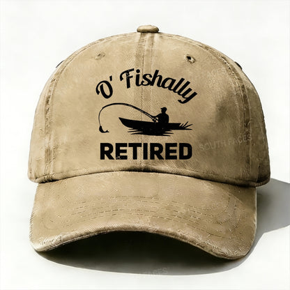 O'Fishally Retired Premium Fit Mens baseball cap