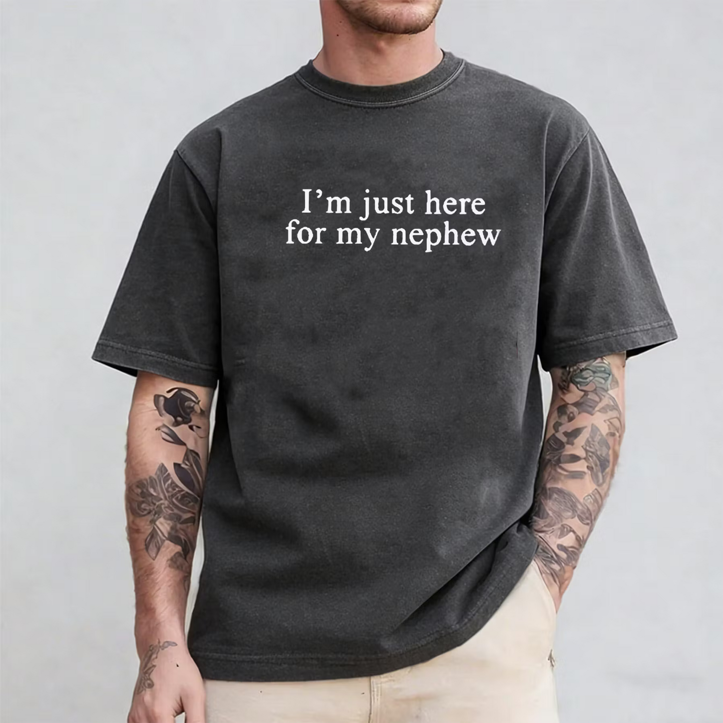 I'm Just Here For My Nephew Funny Aunt Unisex Shirts/Crewneck/Hoodie
