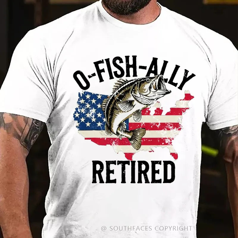 O'Fishally Retired Premium Fit Mens T-Shirt