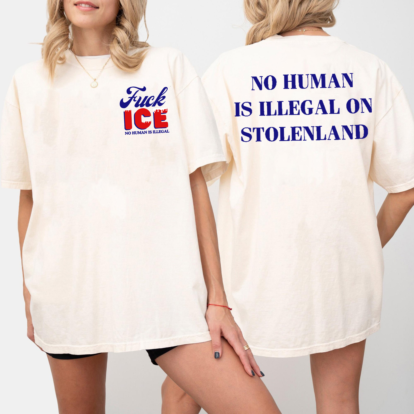 Fuck Ice No Human Is Illegal Unisex T-shirt/Crewneck/Hoodie