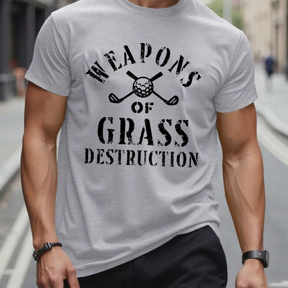 Weapons of Grass Destruction Shirt, Funny Golf T shirt, Golf Sayings Tee, Golfer Shirt, Golf Shirt for Men, Golf Lover Gifts, Golfing T-Shirt