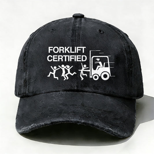 Forklift Certified Funny baseball cap