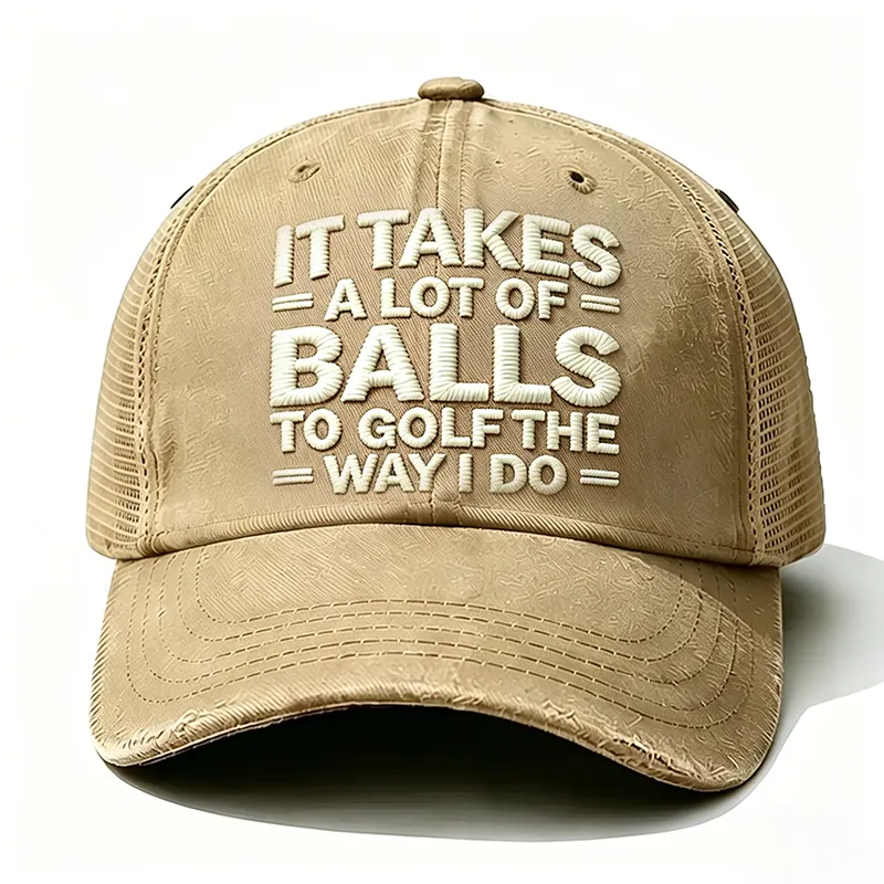Embroidered It Takes A Lot of Balls to Golf The Why I Do  Trucker Cap