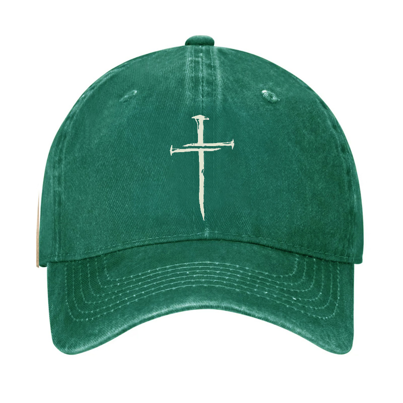 Cross Print Christian Hat