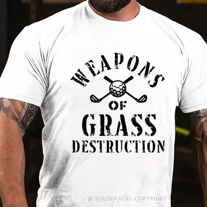 Weapons of Grass Destruction Shirt, Funny Golf T shirt, Golf Sayings Tee, Golfer Shirt, Golf Shirt for Men, Golf Lover Gifts, Golfing T-Shirt