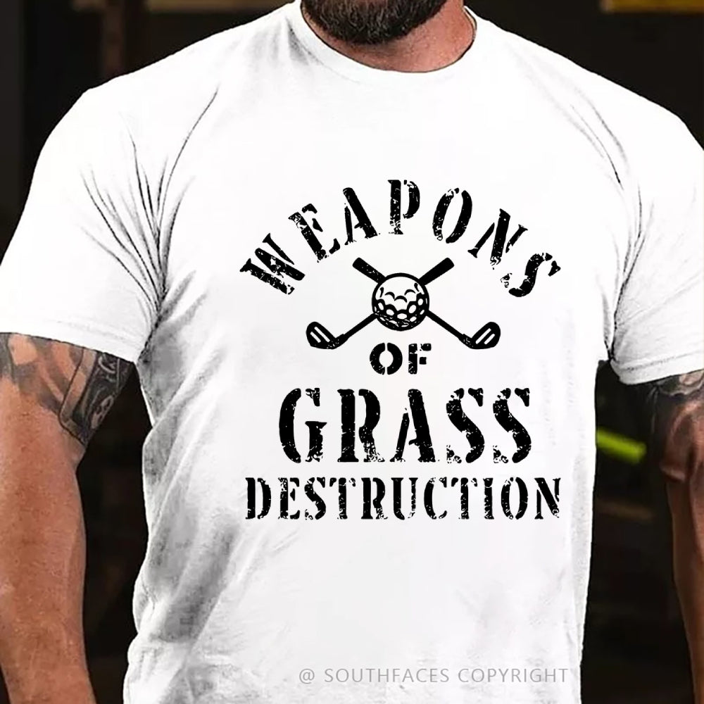 Weapons of Grass Destruction Shirt, Funny Golf T shirt, Golf Sayings Tee, Golfer Shirt, Golf Shirt for Men, Golf Lover Gifts, Golfing T-Shirt