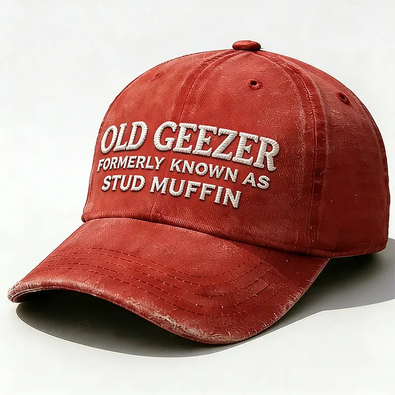 Personalized Old Geezer Formerly Known As Stud Muffin Custom Embroidery Hat