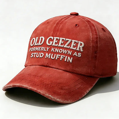 Personalized Old Geezer Formerly Known As Stud Muffin Custom Embroidery Hat