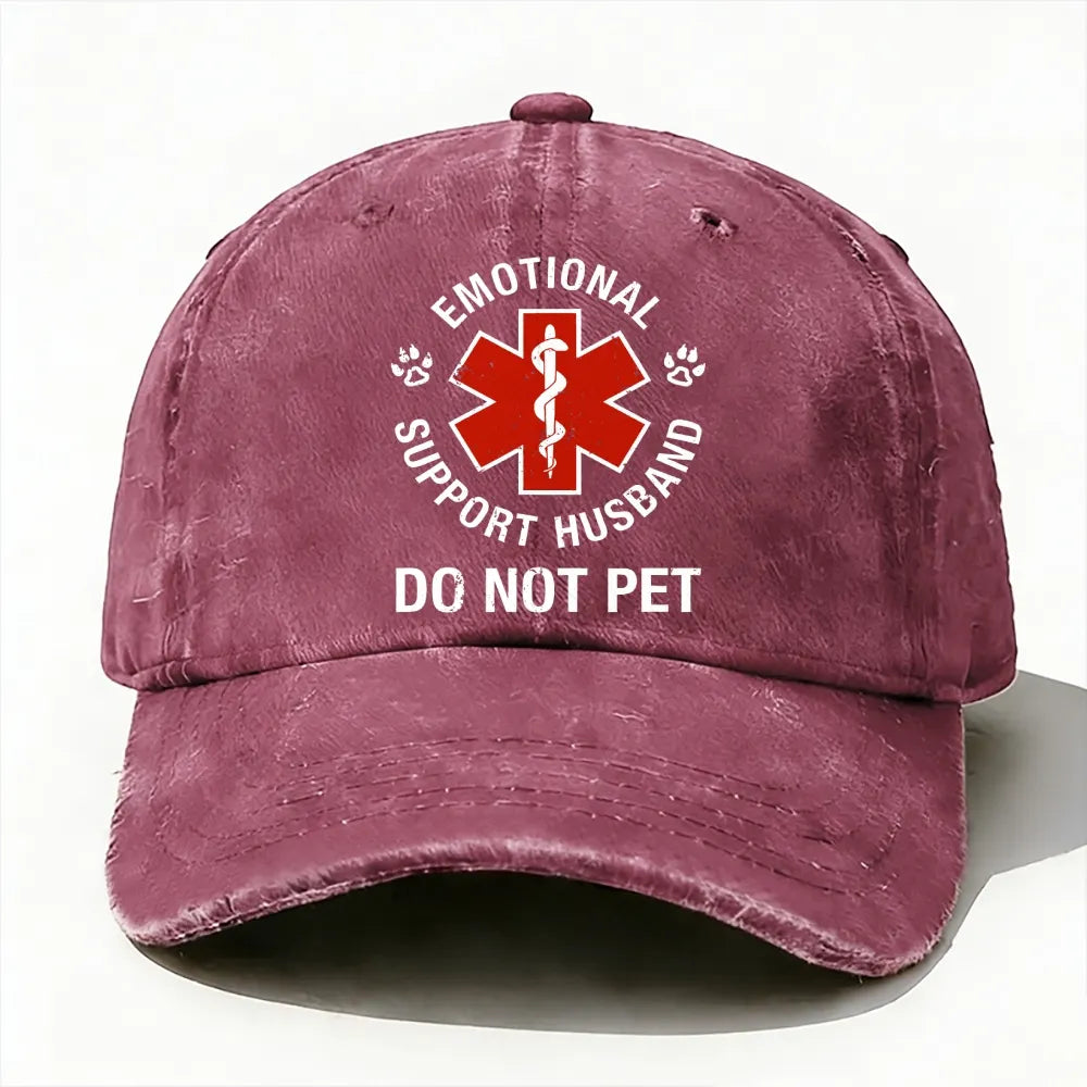 Emotional Support Husband Do Not Pet  baseball cap
