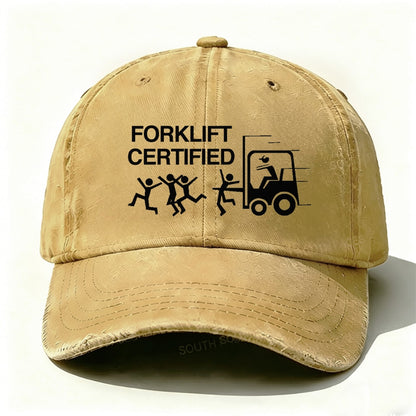 Forklift Certified Funny baseball cap